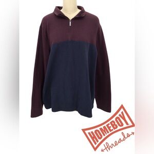 Perry Ellis Deep Burgundy Cowl Neck Sweater Size XXL